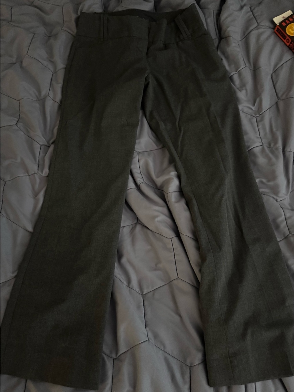 Women’s Dark Gray Dress Pants - Classic Straight Fit